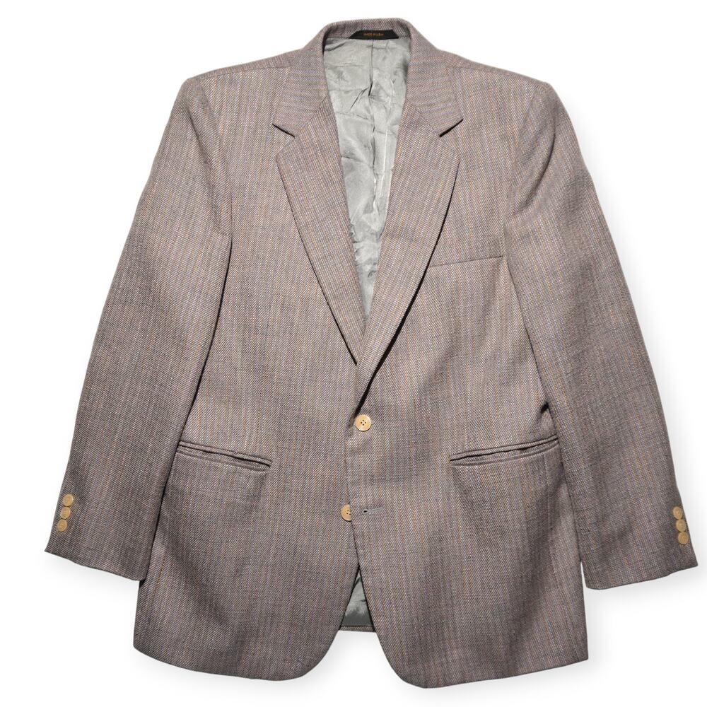 Imperial by Haggar Tweed Blazer Jacket Men’s 42R Speckled Wool Sport Coat